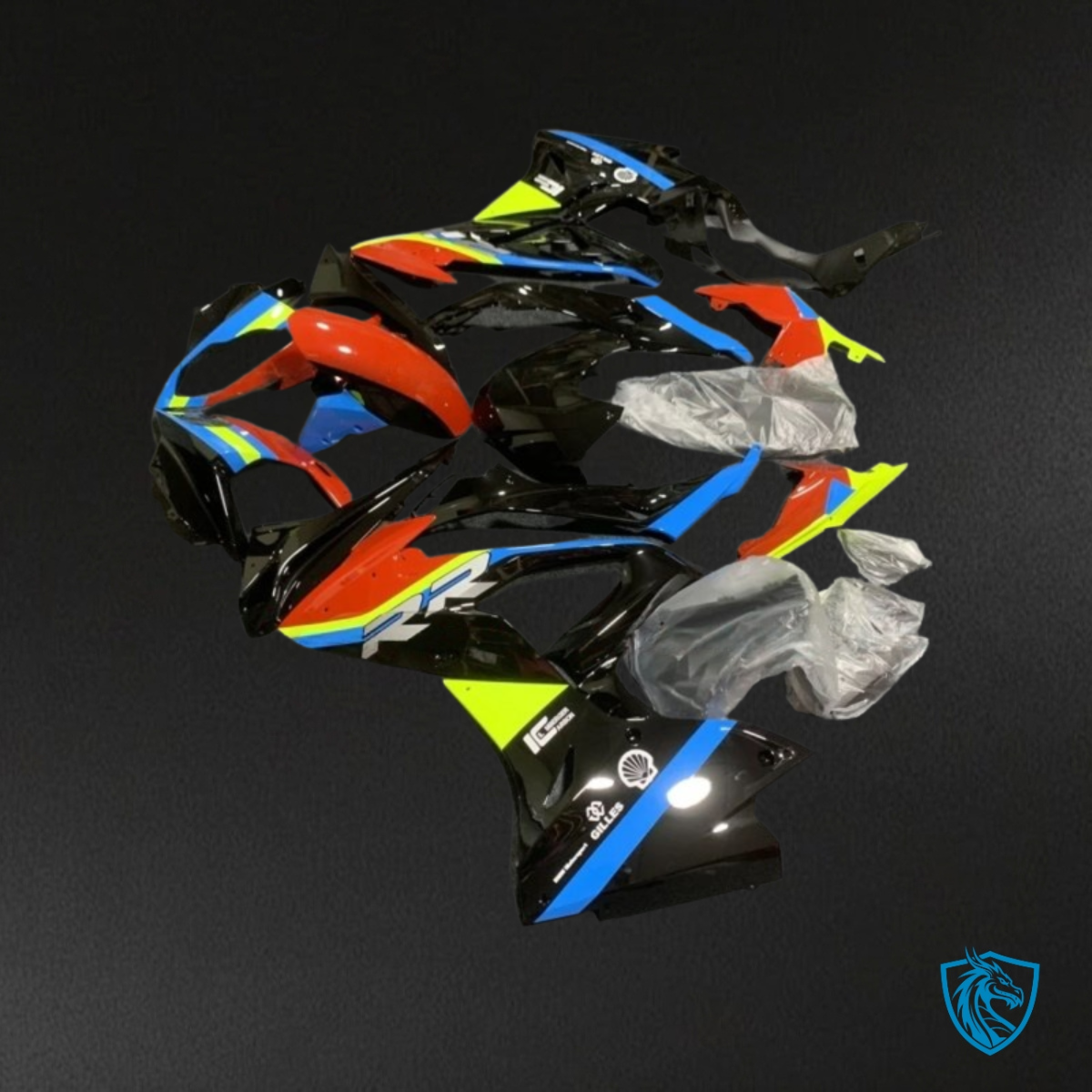 BMW S1000RR (2015-2018) Black, Red, Blue & Yellow - Custom ABS Fairing Kit