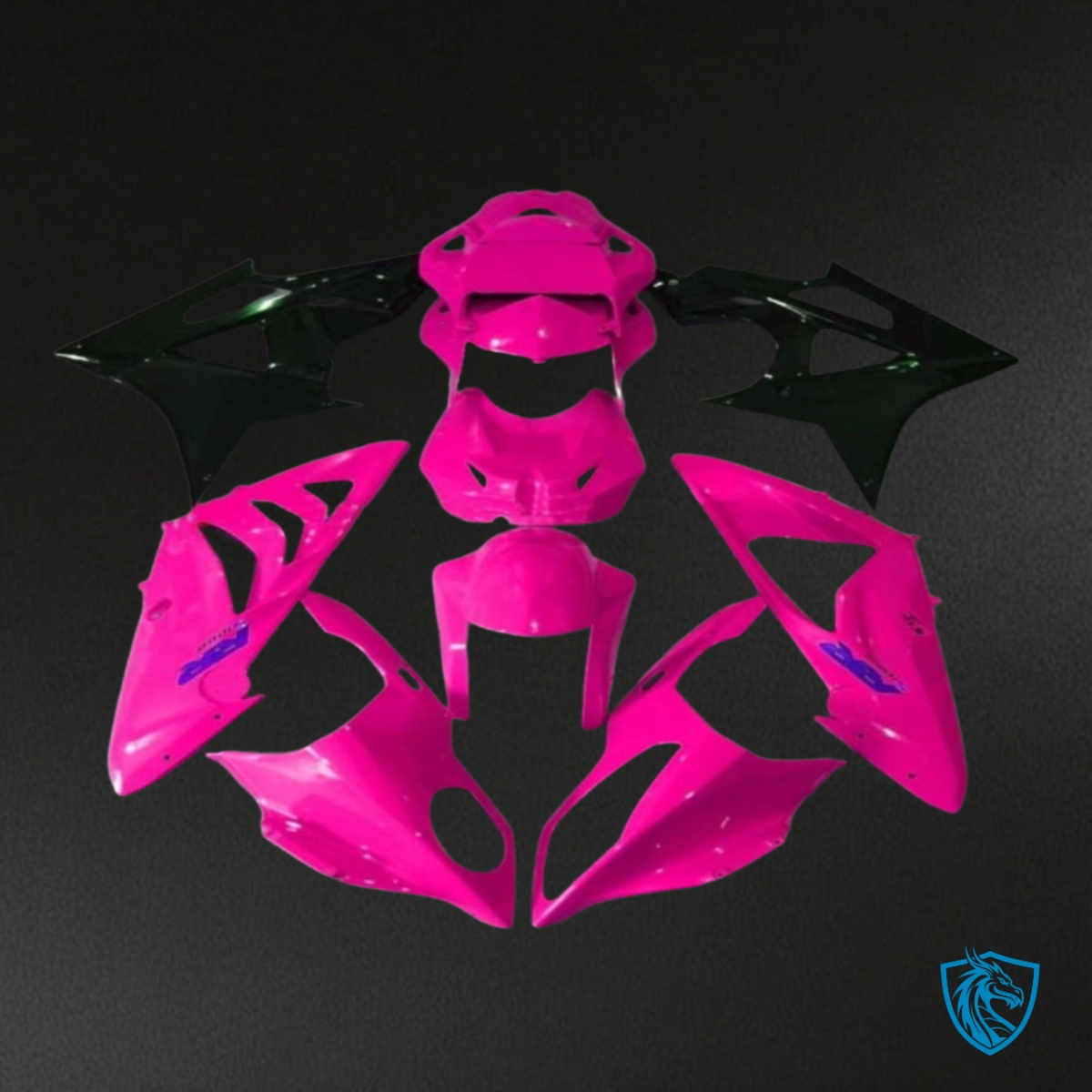 BMW S1000RR (2015-2018) Black & Pink Fairing Kit | ABS Bodywork