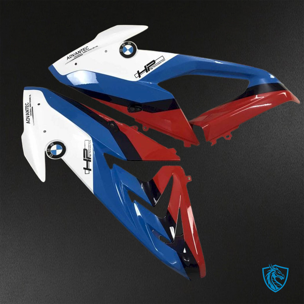BMW S1000RR (2015-2018) HP4 (2017-2018) White, Blue & Black ABS Bodywork - Fairings Kit