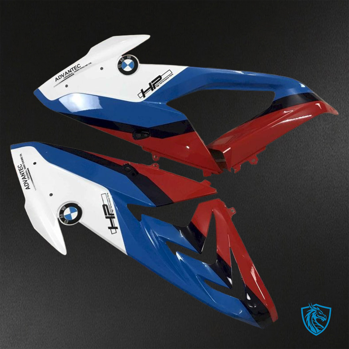 BMW S1000RR (2015-2018) HP4 (2017-2018) White, Blue & Black ABS Bodywork - Fairings Kit