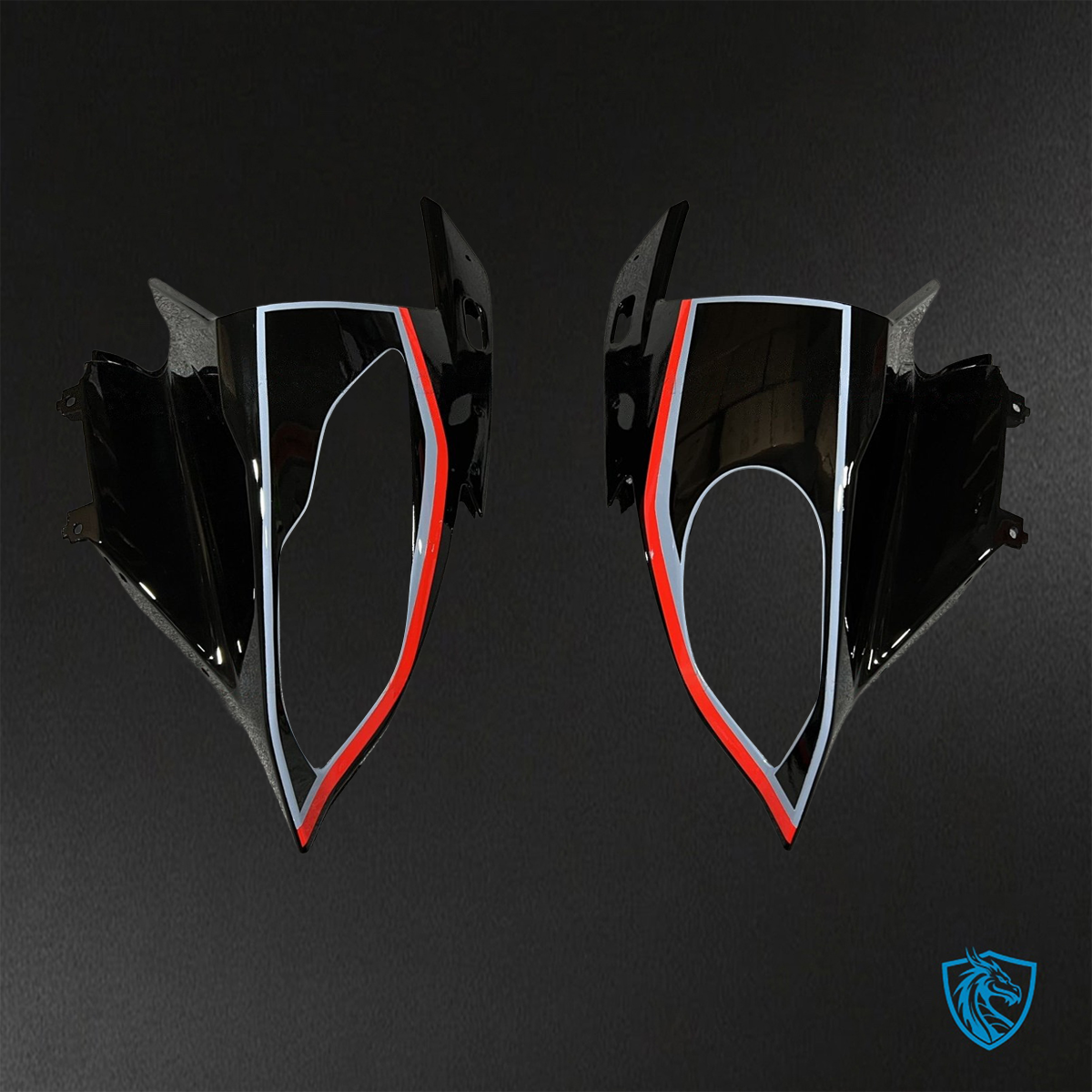 BMW S1000RR (2015-2018) HP4 (2017-2018) Gray, Black & Red - Replacement Motorcycle Fairings Kit