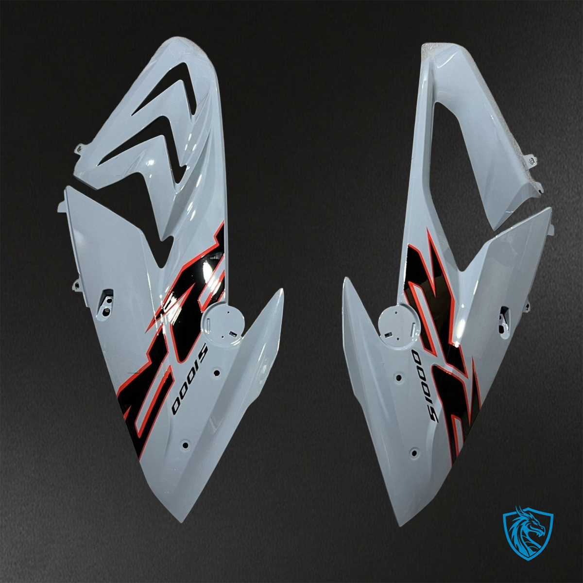 BMW S1000RR (2015-2018) HP4 (2017-2018) Gray, Black & Red - Replacement Motorcycle Fairings Kit