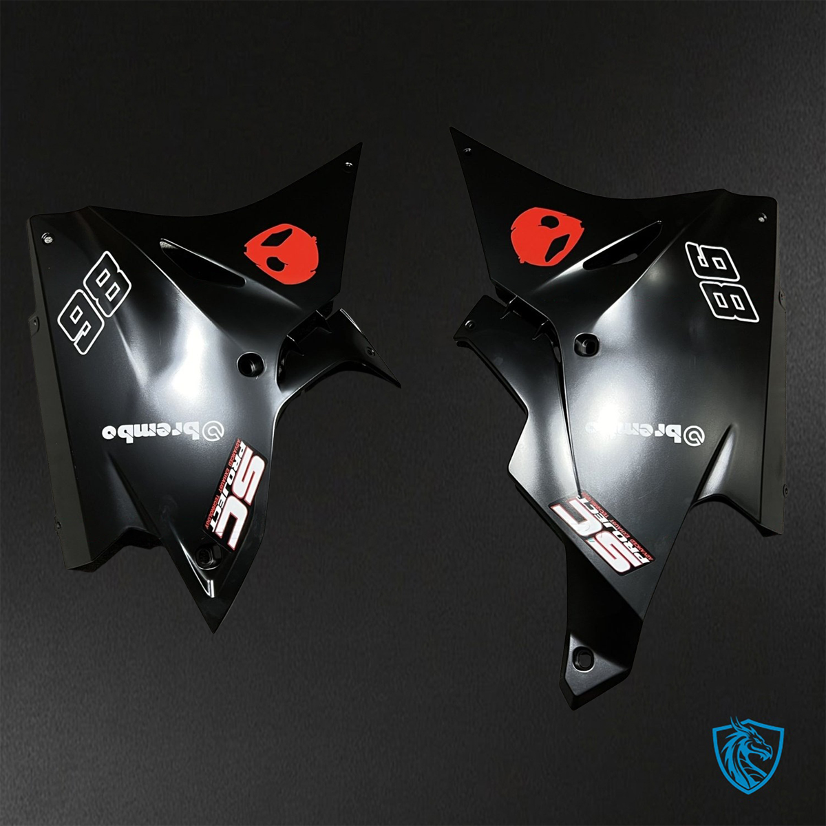 BMW S1000RR (2015-2018) HP4 (2017-2018) Gray, Black & Red - Replacement Motorcycle Fairings Kit