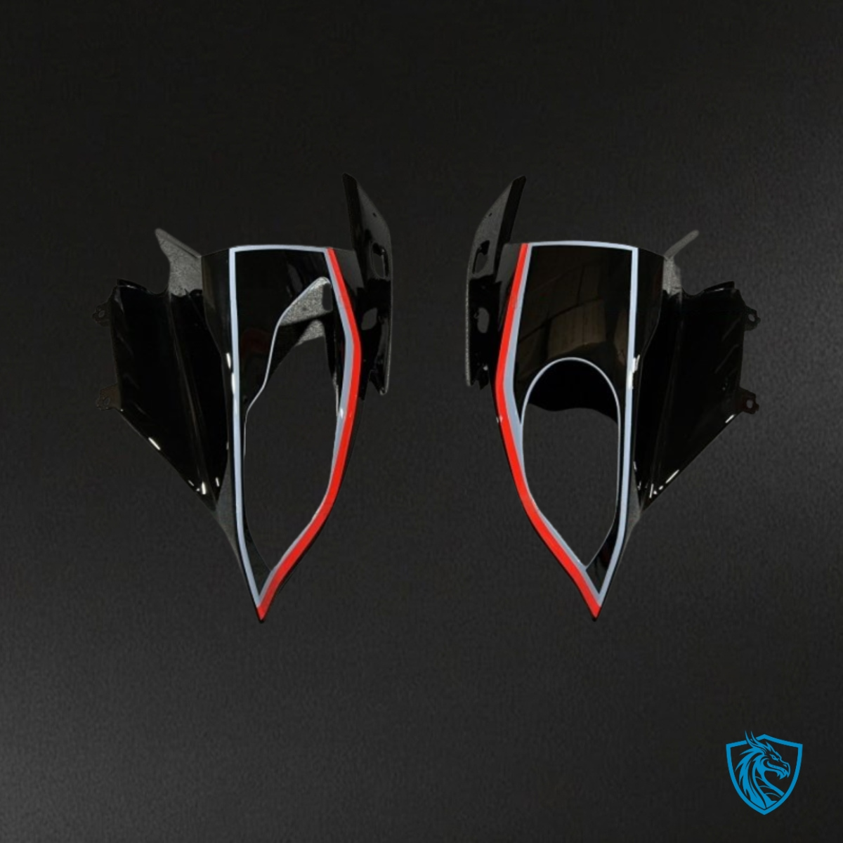 BMW S1000RR (2015-2018) Gray, Black & Red Fairing Kit - Aftermarket ABS Bodywork