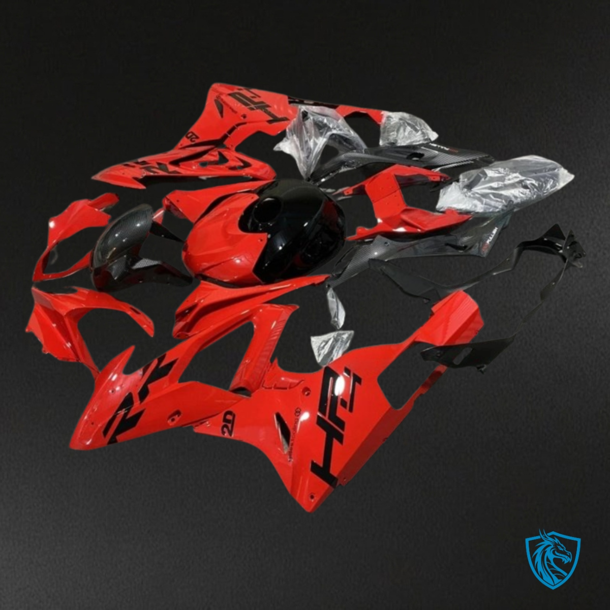 BMW S1000RR (2015-2018) Red & Black Fairing Kit | ABS Bodywork