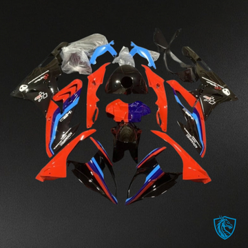BMW S1000RR (2015-2018) Red, Blue & Black Fairing Kit - Aftermarket ABS Bodywork