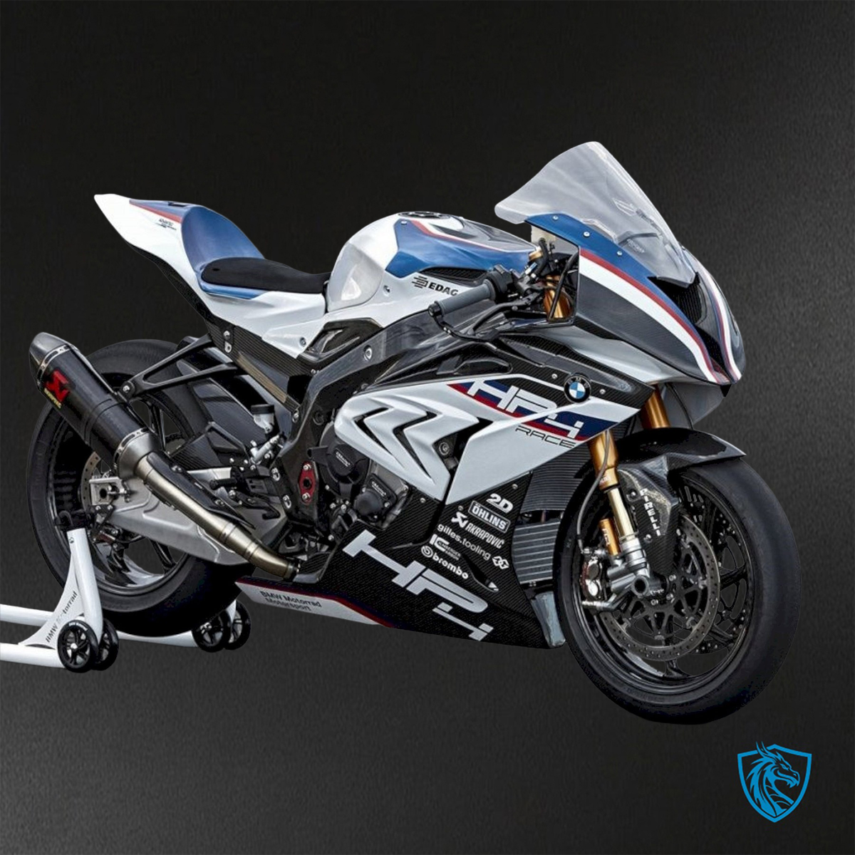 BMW S1000RR (2015-2018) HP4 (2017-2018) White & Black - Replacement Motorcycle Fairings Kit