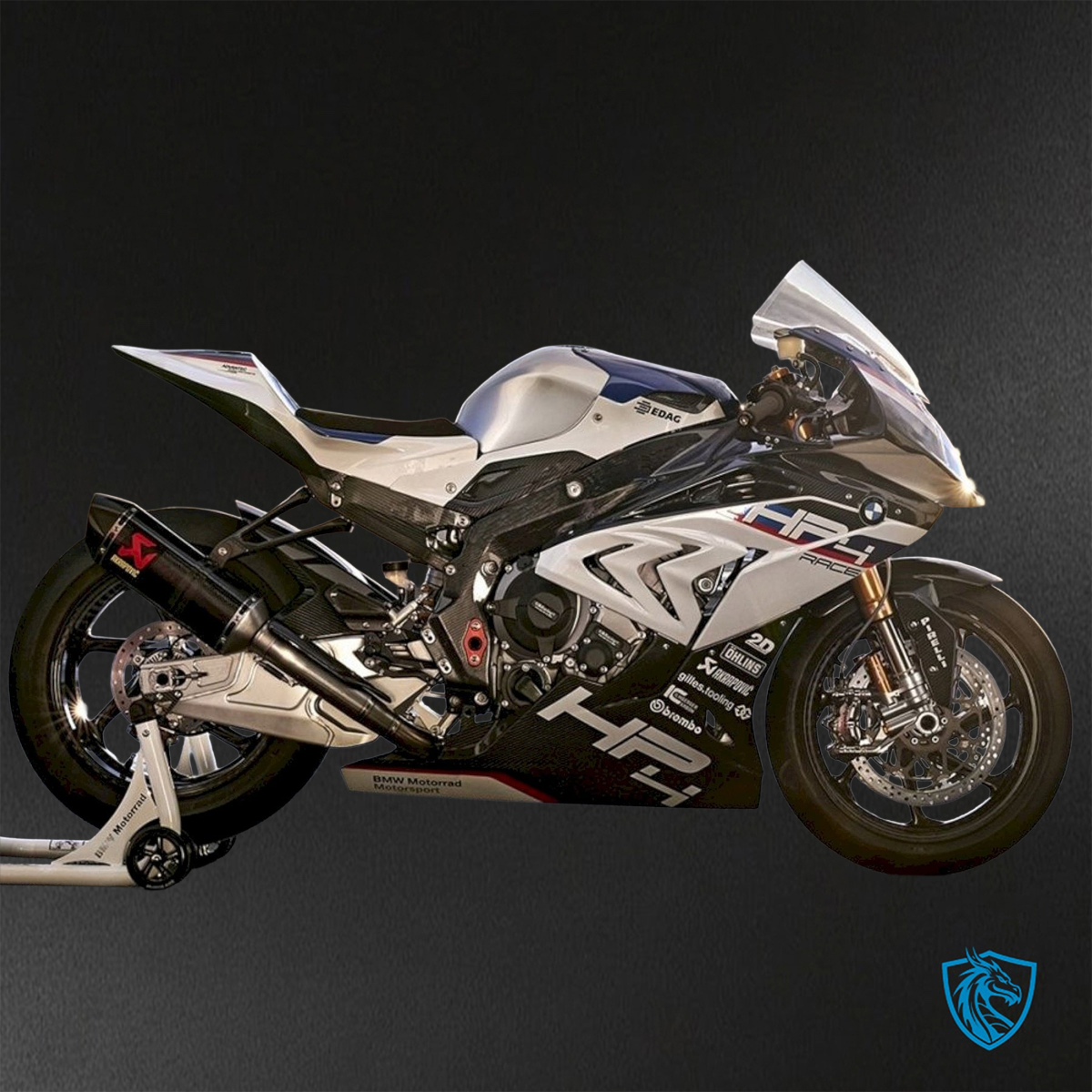 BMW S1000RR (2015-2018) HP4 (2017-2018) White & Black - Replacement Motorcycle Fairings Kit