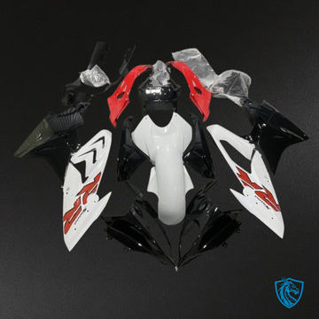 BMW S1000RR (2015-2018) White, Black & Red - Custom ABS Fairing Kit