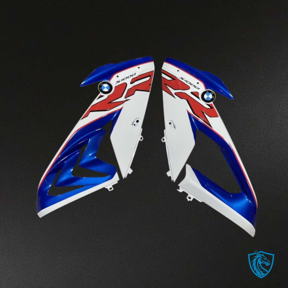 BMW S1000RR (2017-2018) Blue, White & Black - MERGEment Motorcycle Fairings Kit