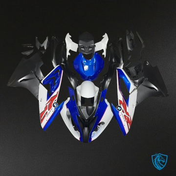 BMW S1000RR (2017-2018) Blue, White & Black - MERGEment Motorcycle Fairings Kit