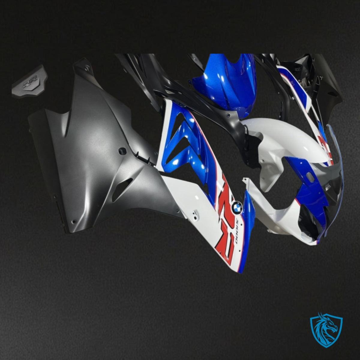 BMW S1000RR (2017-2018) Blue, White & Black - MERGEment Motorcycle Fairings Kit