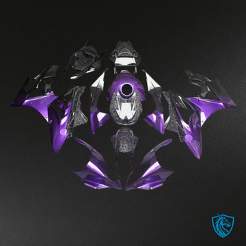 BMW S1000RR (2015-2018)  Black & Purple Carbon Fabric Fairing Kit | ABS Bodywork