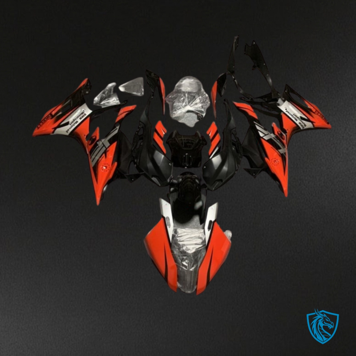 BMW S1000RR (2019-2020) Red & Black - Custom ABS Fairing Kit