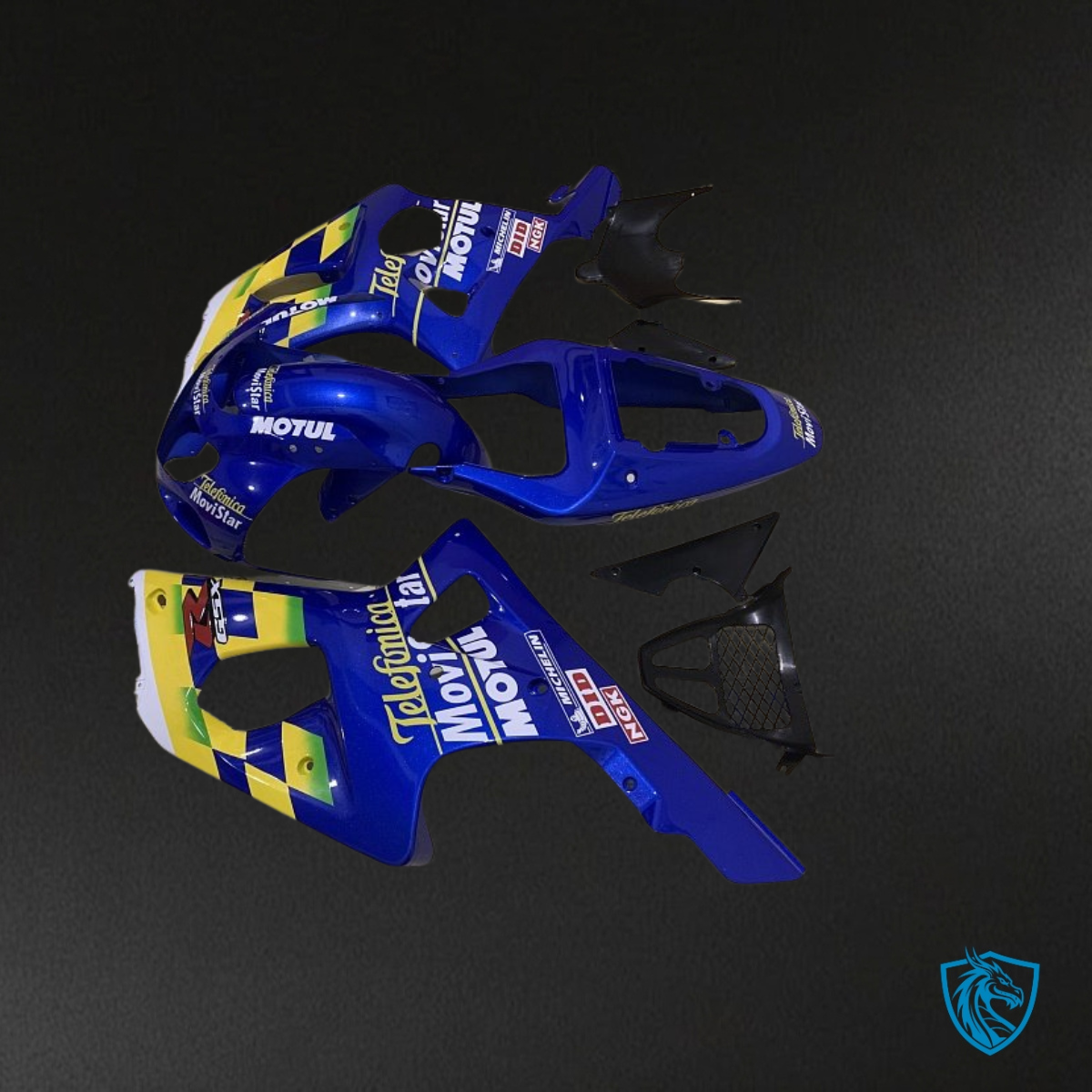Suzuki GSXR1000 (2001-2002) Blue & Yellow Fairing Kit | ABS Bodywork