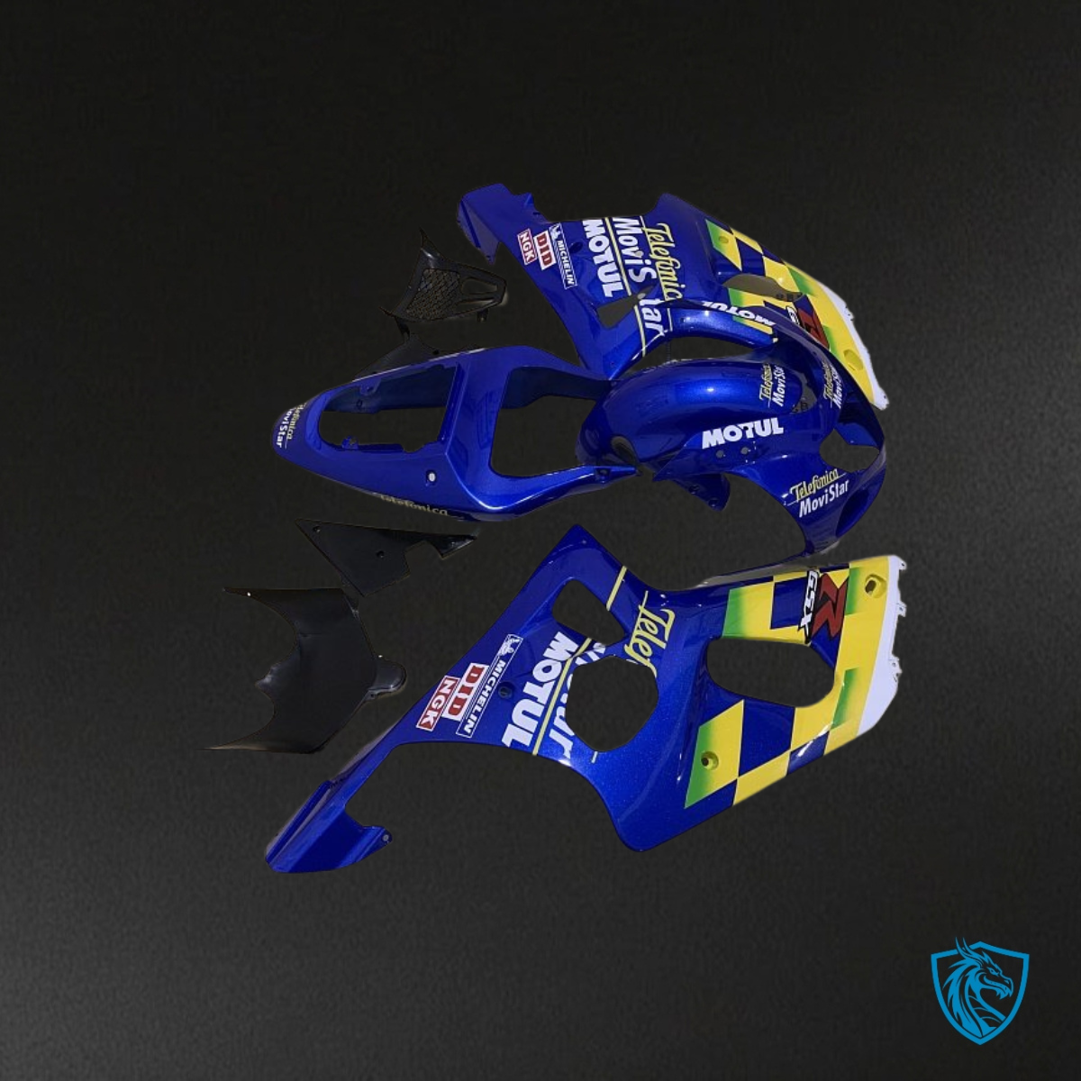 Suzuki GSXR1000 (2001-2002) Blue & Yellow Fairing Kit | ABS Bodywork