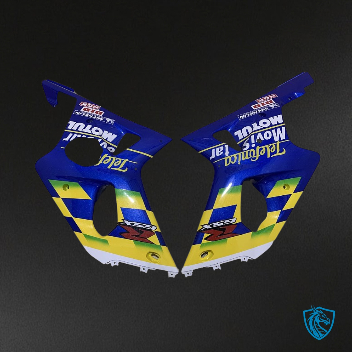 Suzuki GSXR1000 (2001-2002) Blue & Yellow Fairing Kit | ABS Bodywork