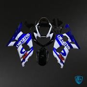 White & Blue