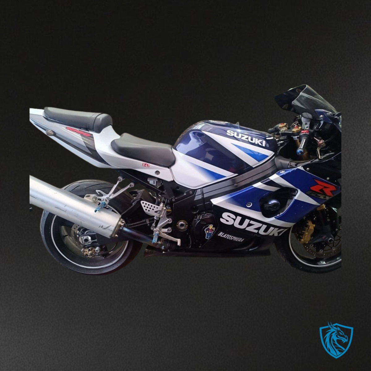 Suzuki GSXR1000 (2003-2004) Black, Blue & White - Custom ABS Fairing Kit
