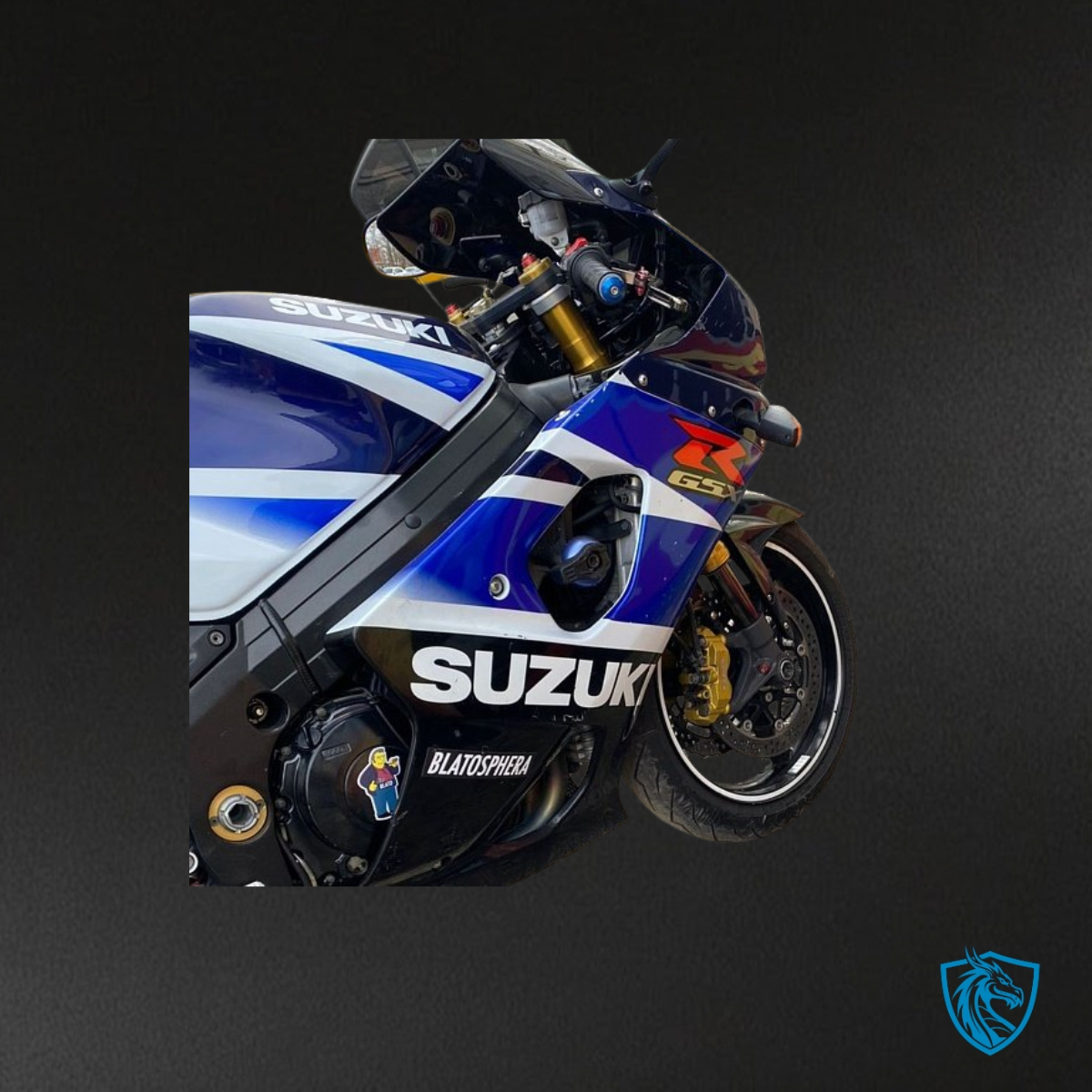 Suzuki GSXR1000 (2003-2004) Black, Blue & White - Custom ABS Fairing Kit