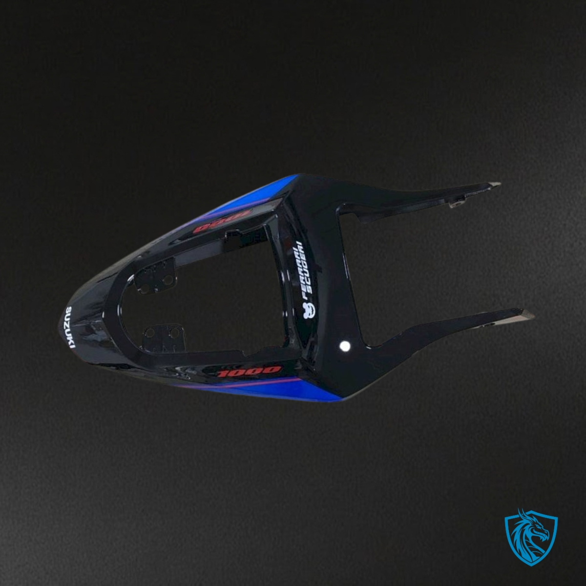 Suzuki GSXR1000 (2003-2004) Black, Blue & White logo - MERGEment Motorcycle Fairings Kit