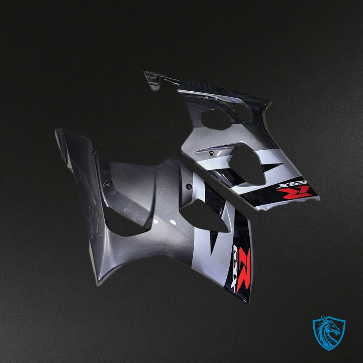 Suzuki GSXR1000 (2003-2004) Black & Gray Fairing Kit | ABS Bodywork