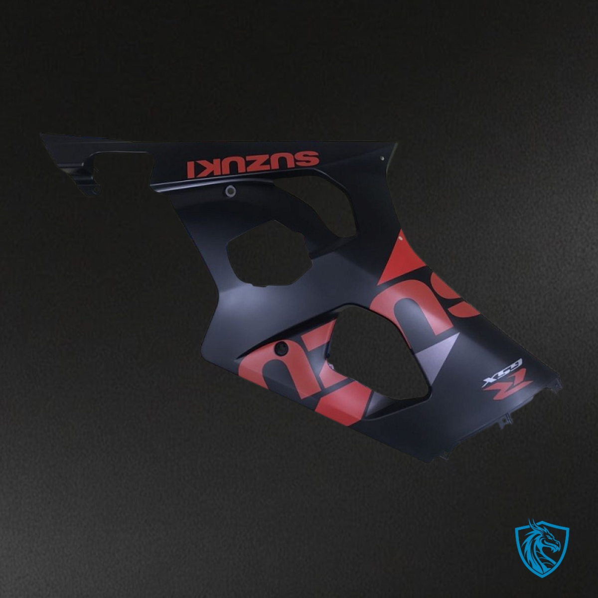 Suzuki GSXR1000 (2003-2004) Black & Red - Custom ABS Fairing Kit