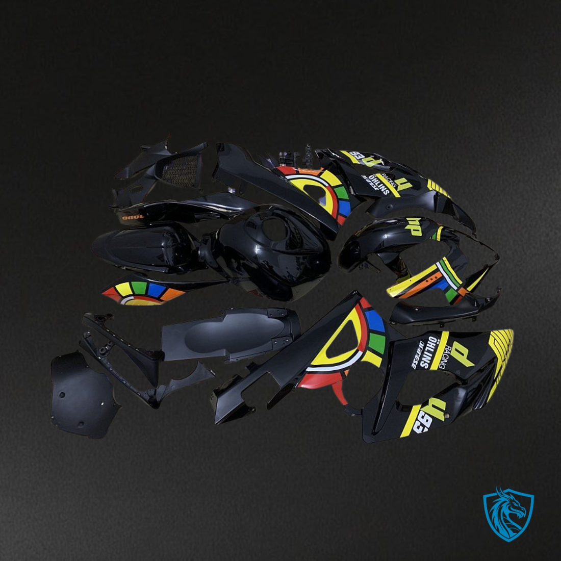 Suzuki GSXR1000 (2005-2006) Black & Yellow Fairing Kit | ABS Bodywork