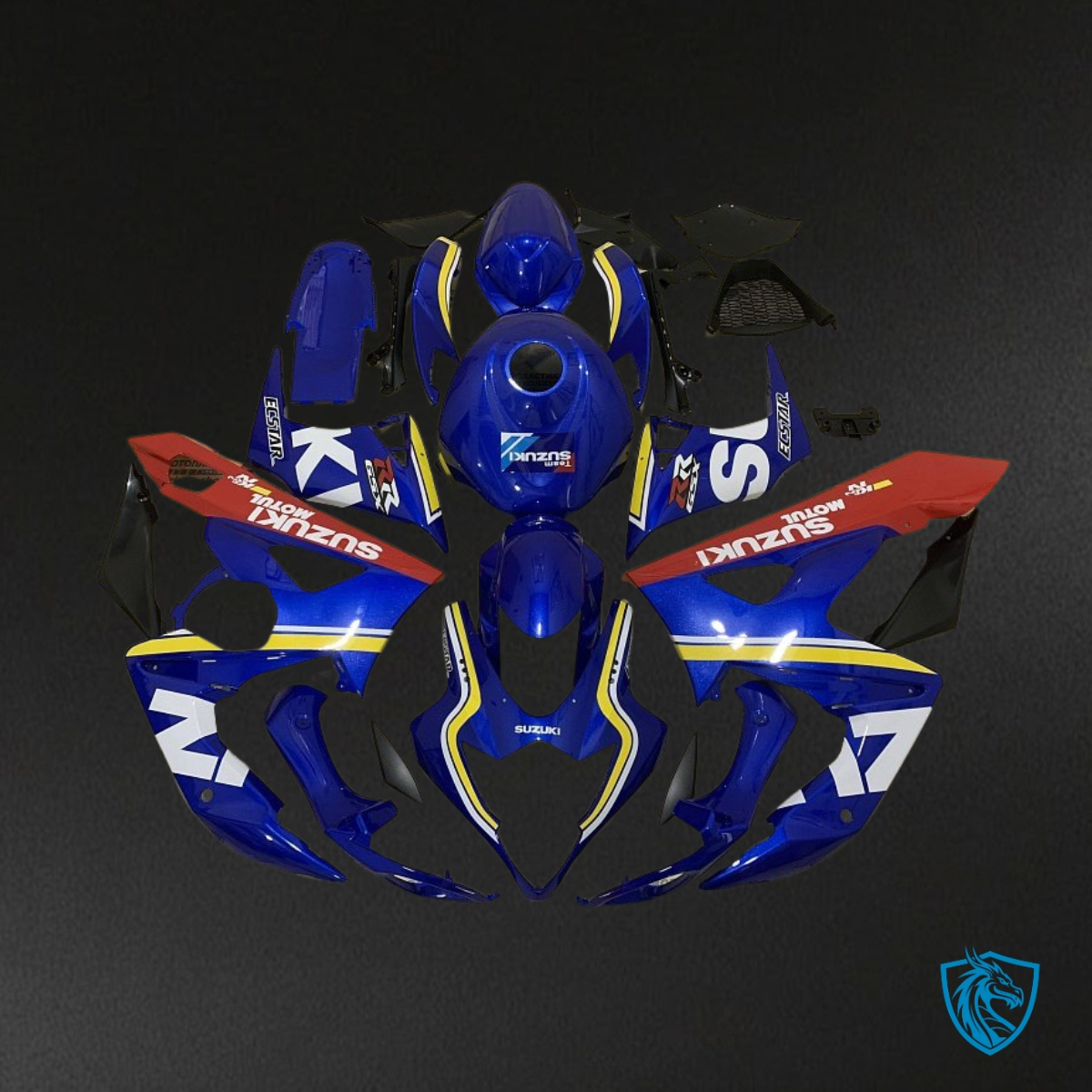 Suzuki GSXR1000 (2005-2006) Blue & Red Fairing Kit - Aftermarket ABS Bodywork