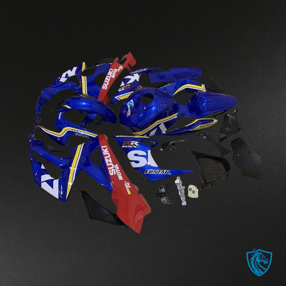 Suzuki GSXR1000 (2005-2006) Blue & Red Fairing Kit - Aftermarket ABS Bodywork
