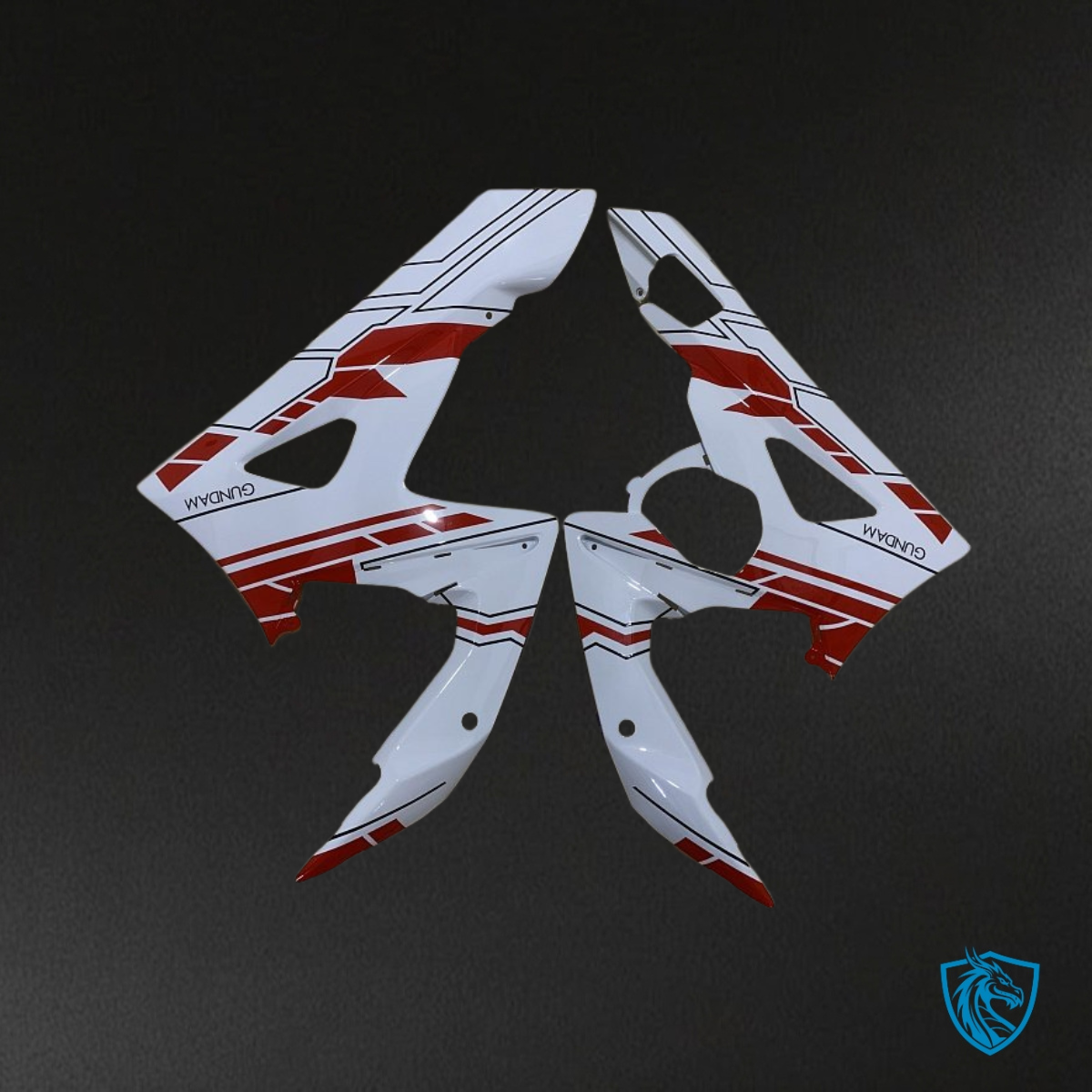 Suzuki GSXR1000 (2005-2006) White & Red - MERGEment Motorcycle Fairings Kit