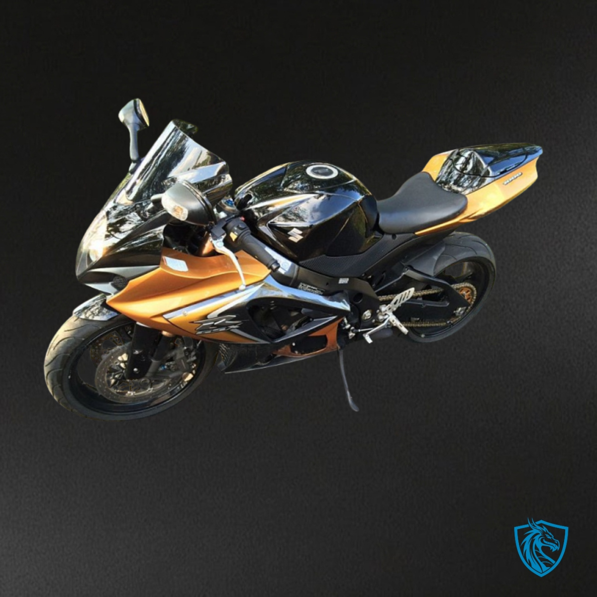 Suzuki GSXR1000 (2007-2008) Black & Gold - Custom ABS Fairing Kit