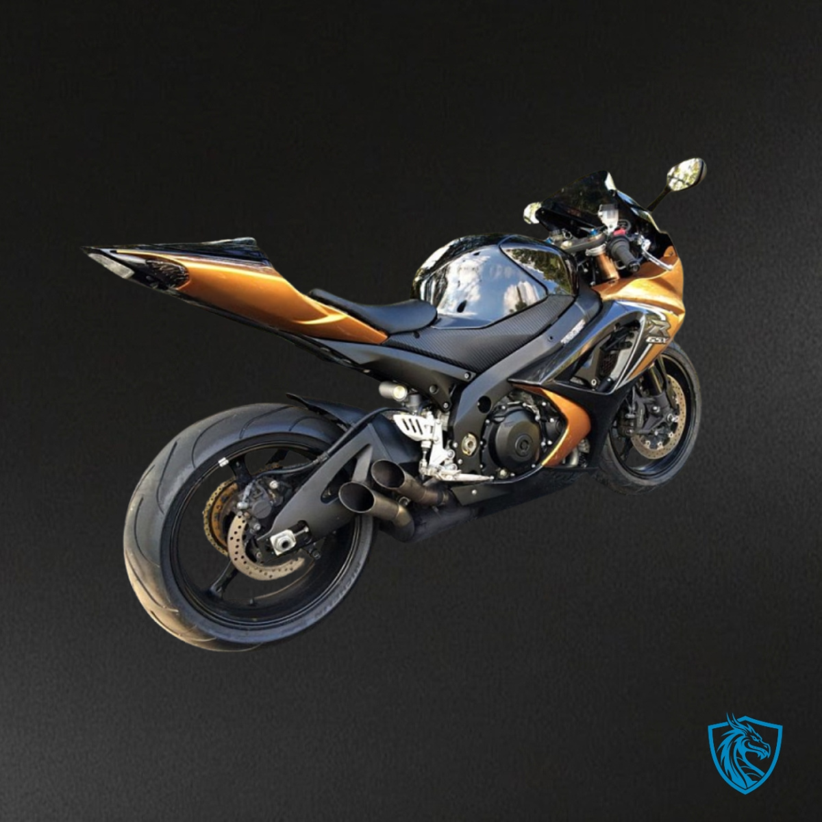 Suzuki GSXR1000 (2007-2008) Black & Gold - Custom ABS Fairing Kit