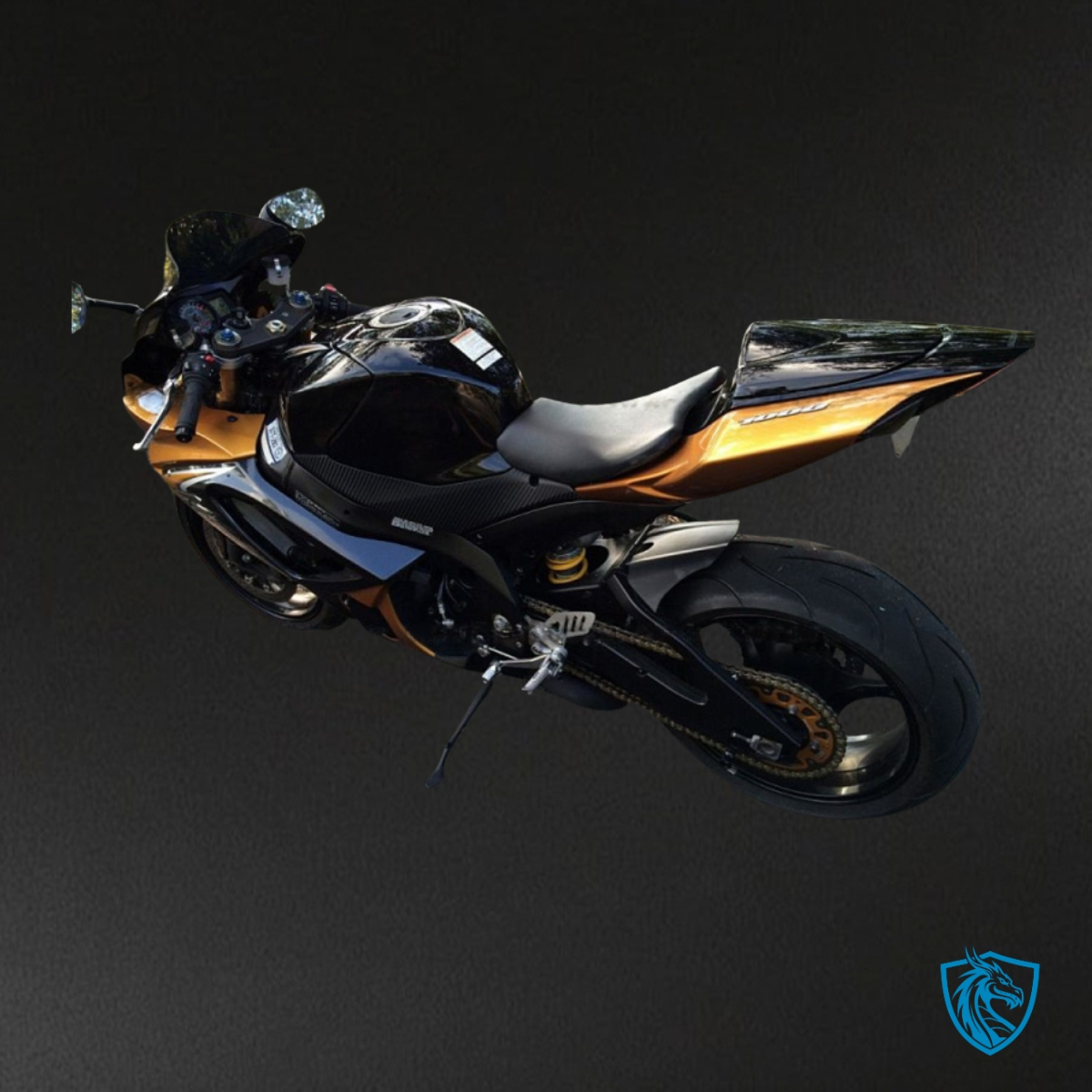 Suzuki GSXR1000 (2007-2008) Black & Gold - Custom ABS Fairing Kit