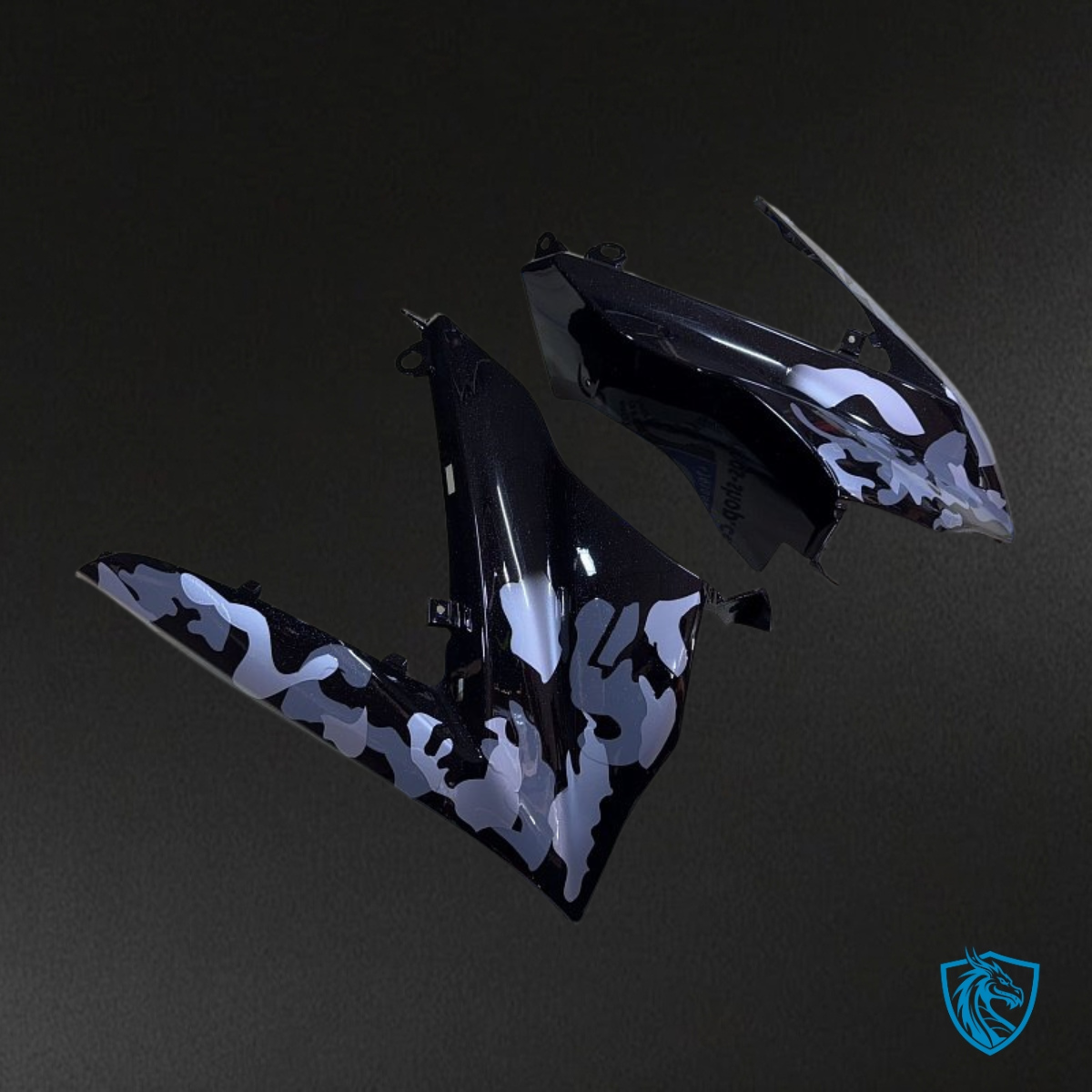 Suzuki GSXR1000 (2007-2008) Gray & Black camouflage Fairing Kit - Aftermarket ABS Bodywork