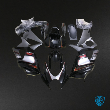 Suzuki GSXR1000 (2007-2008) Black & Gray Fairing Kit - Aftermarket ABS Bodywork