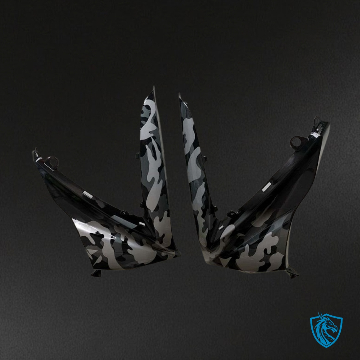 Suzuki GSXR1000 (2007-2008) Gray & Black camouflage - MERGEment Motorcycle Fairings Kit