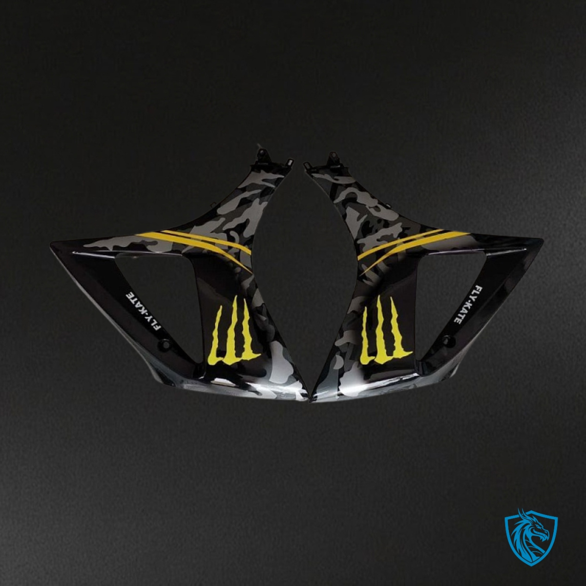 Suzuki GSXR1000 (2007-2008) Gray & Black camouflage - MERGEment Motorcycle Fairings Kit