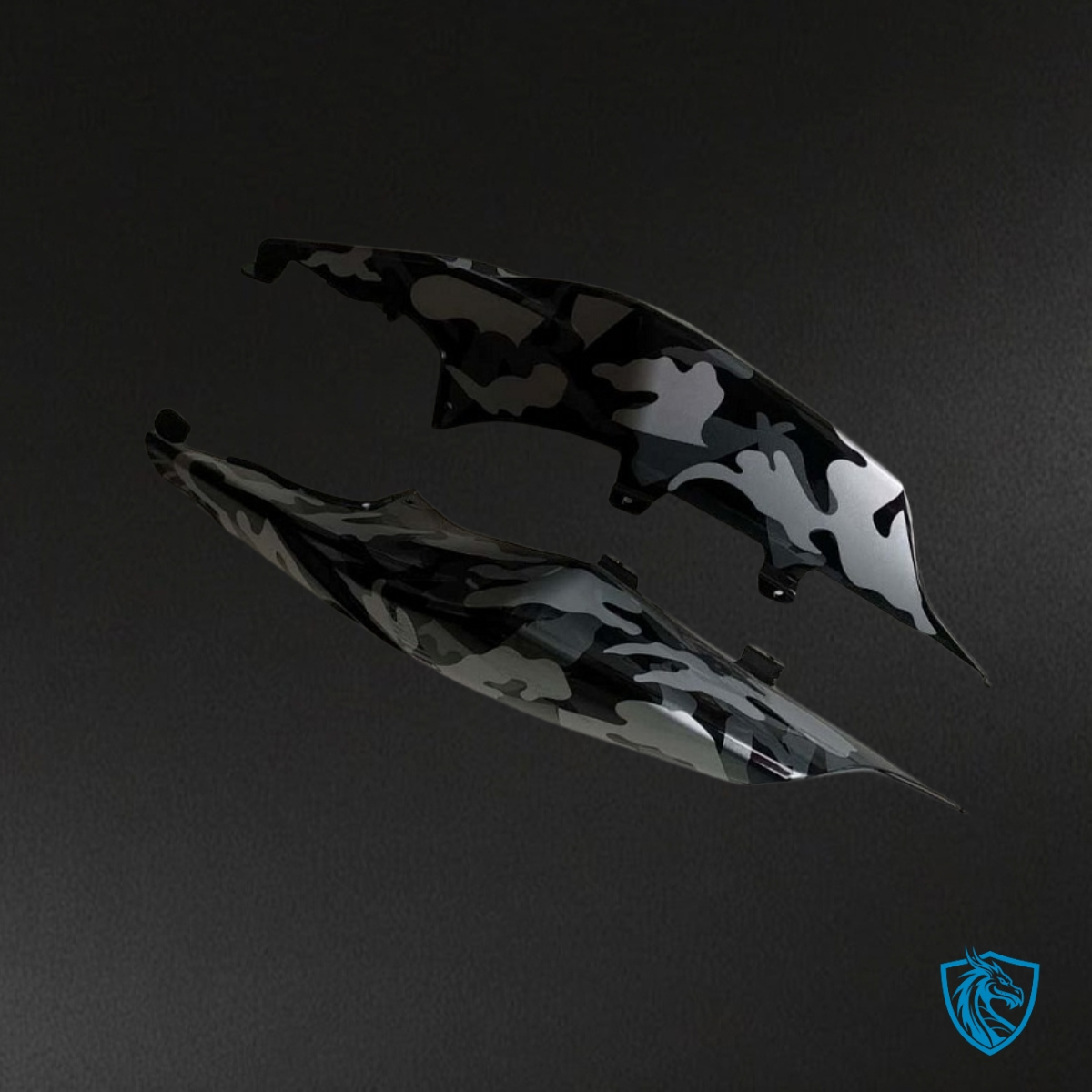 Suzuki GSXR1000 (2007-2008) Gray & Black camouflage - MERGEment Motorcycle Fairings Kit