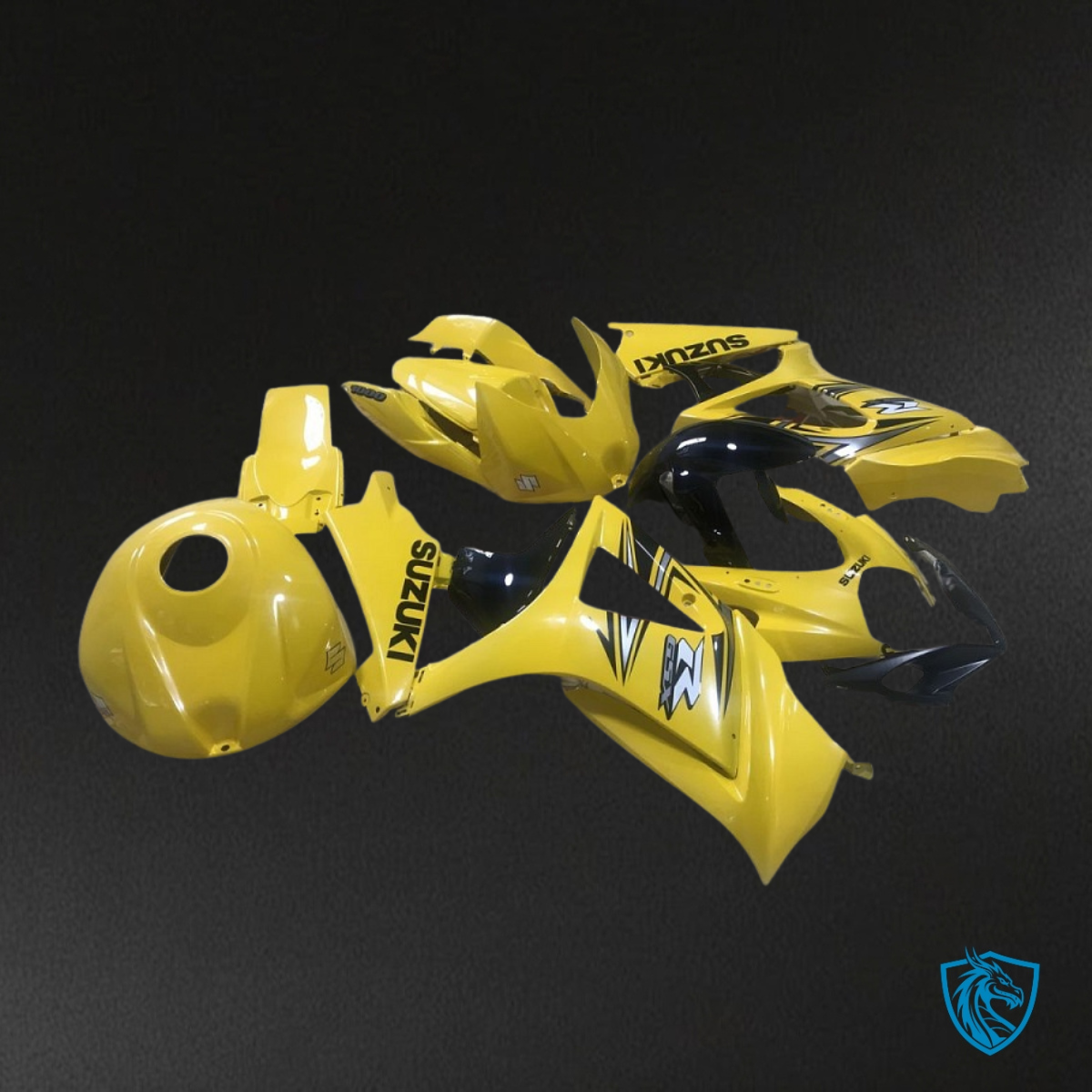 Suzuki GSXR1000 (2007-2008) Yellow Fairing Kit - Aftermarket ABS Bodywork