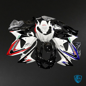 Suzuki GSXR1000 (2009-2016) Black & White - Custom ABS Fairing Kit