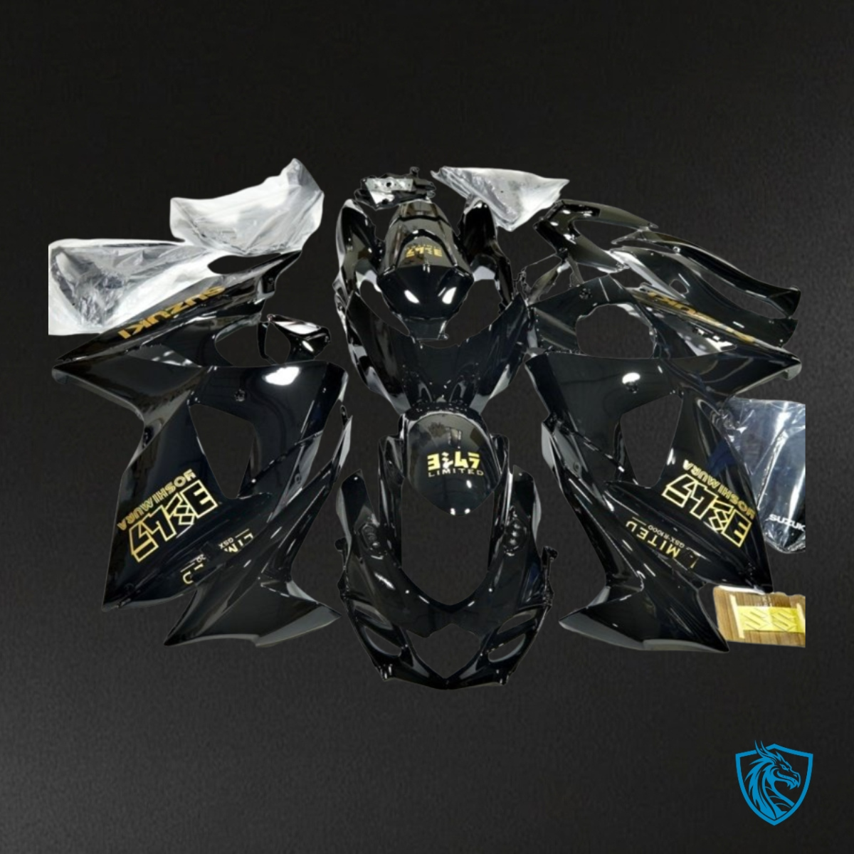 Suzuki GSXR1000 (2009-2016) Black & Yellow Fairing Kit | ABS Bodywork