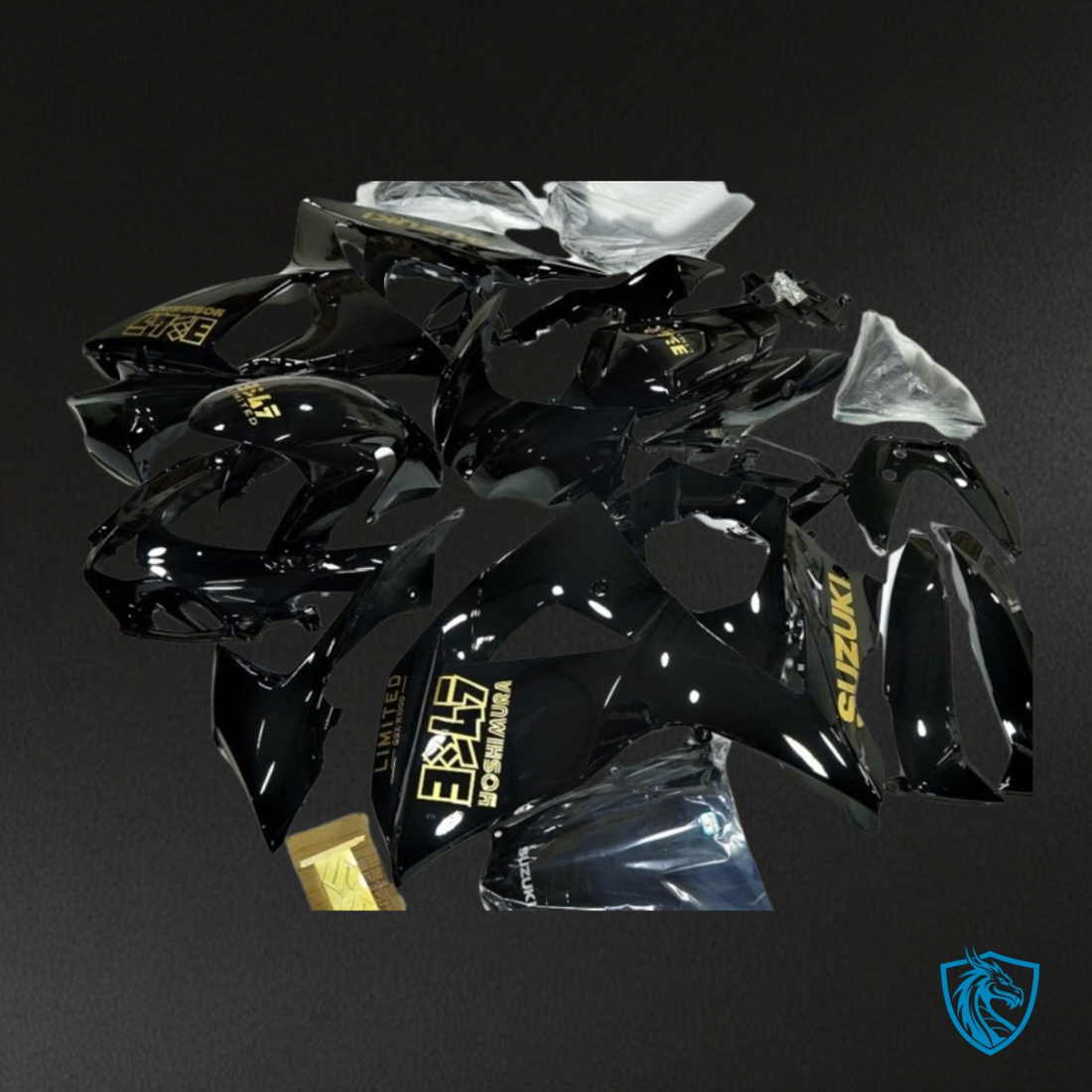 Suzuki GSXR1000 (2009-2016) Black & Yellow Fairing Kit | ABS Bodywork