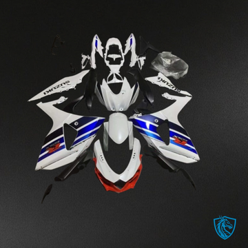 Suzuki GSXR1000 (2009-2016) White, Blue & Black - MERGEment Motorcycle Fairings Kit