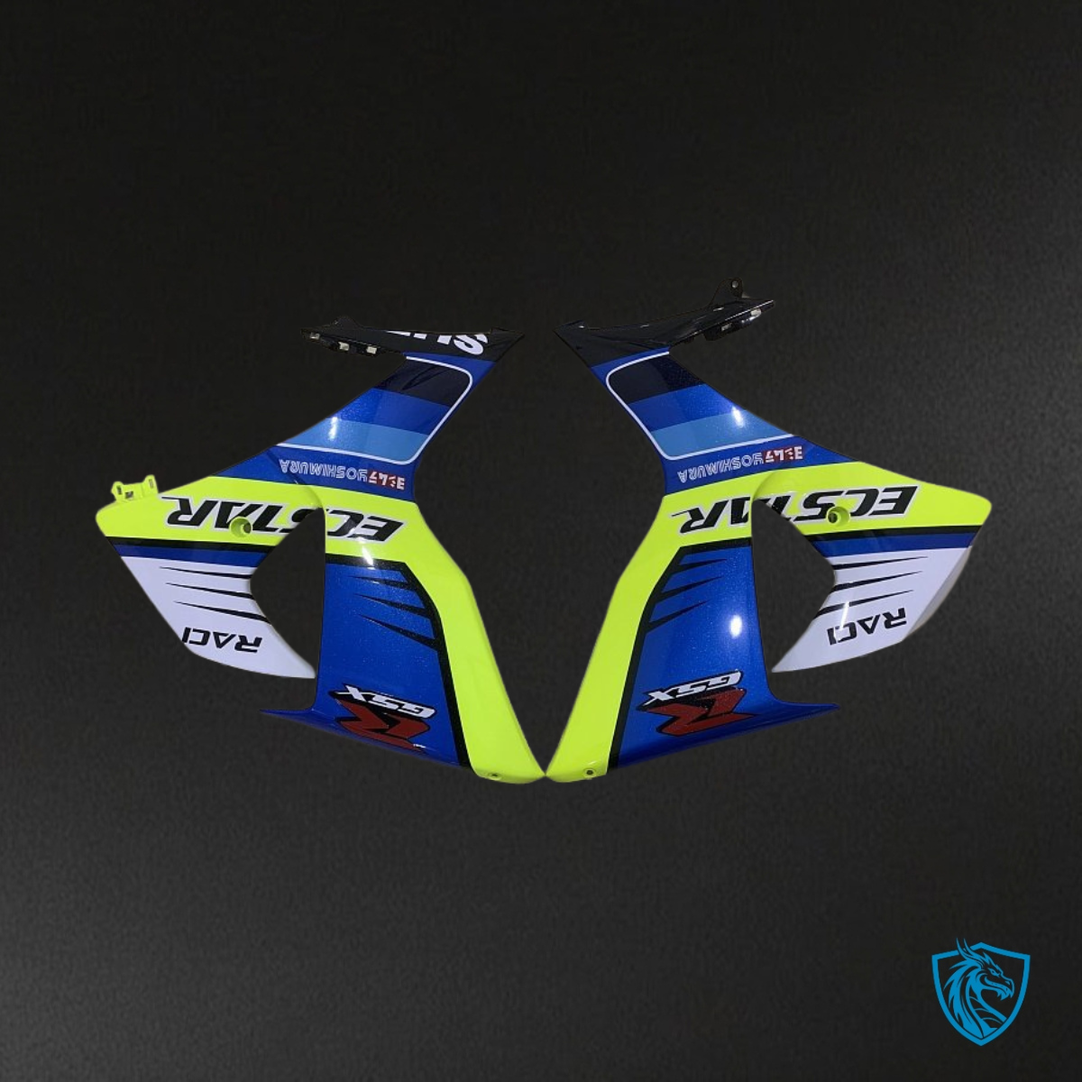 Suzuki GSXR1000 (2009-2016) Blue, Green & White - MERGEment Motorcycle Fairings Kit