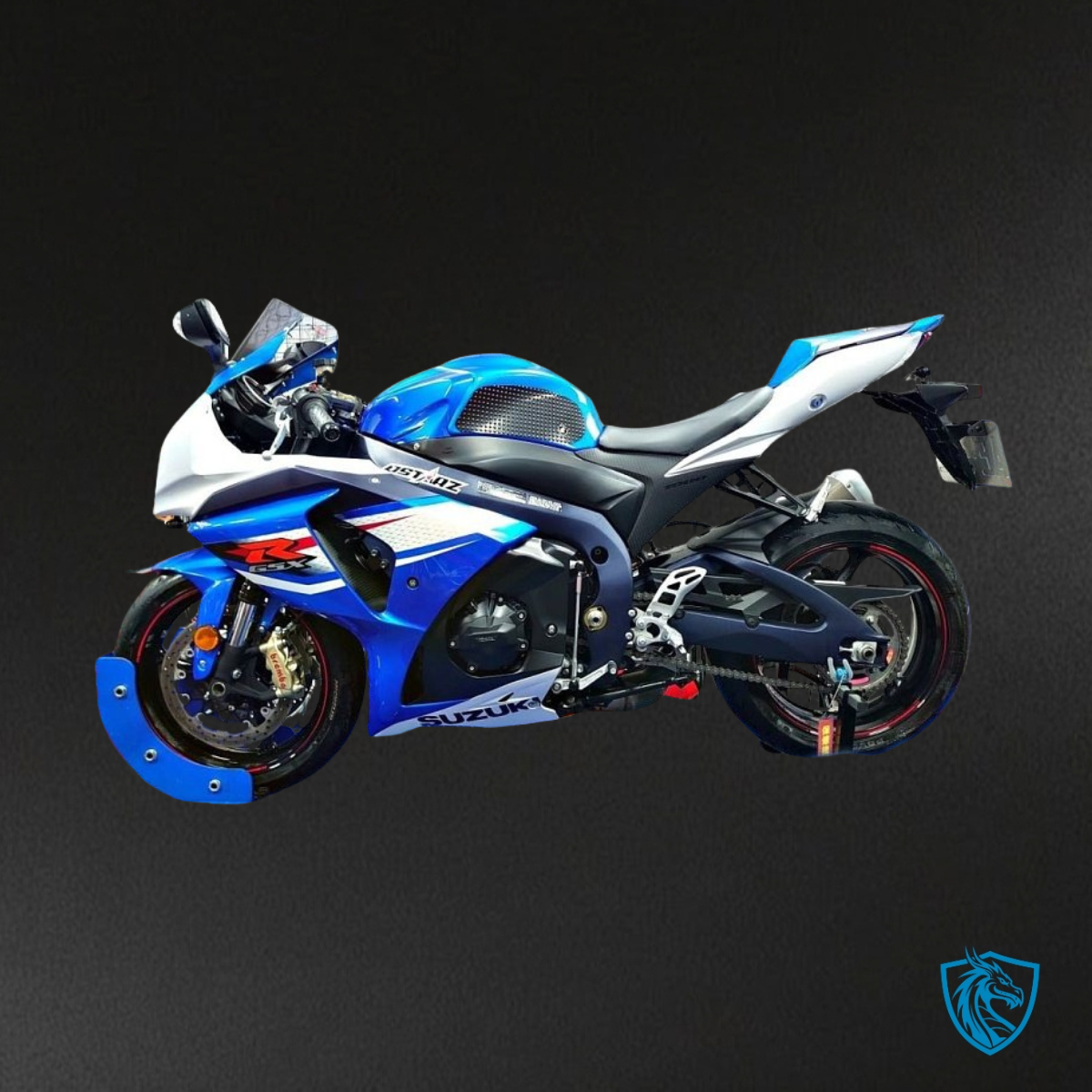 Suzuki GSXR1000 (2009-2016) Blue & White Fairing Kit - Aftermarket ABS Bodywork