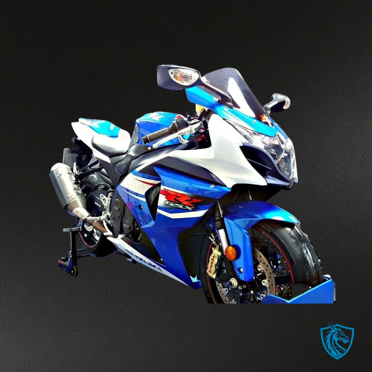 Suzuki GSXR1000 (2009-2016) Blue & White Fairing Kit - Aftermarket ABS Bodywork