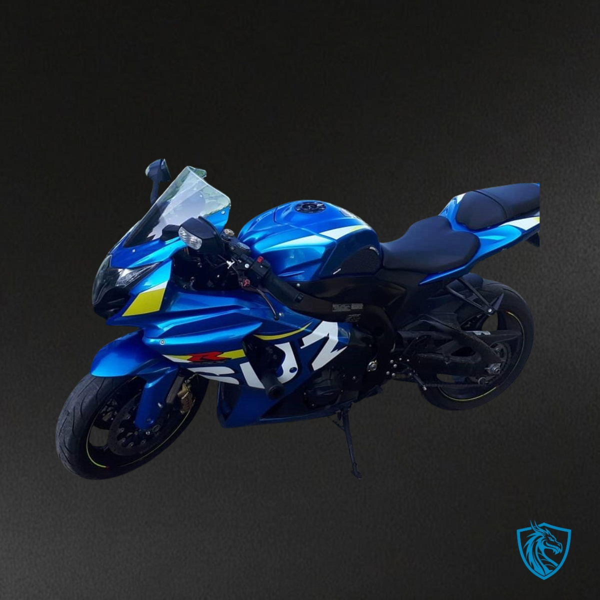 Suzuki GSXR1000 (2009-2016) Glossy Blue & White Fairing Kit - Aftermarket ABS Bodywork