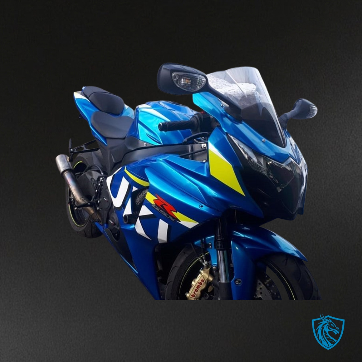 Suzuki GSXR1000 (2009-2016) Glossy Blue & White Fairing Kit - Aftermarket ABS Bodywork