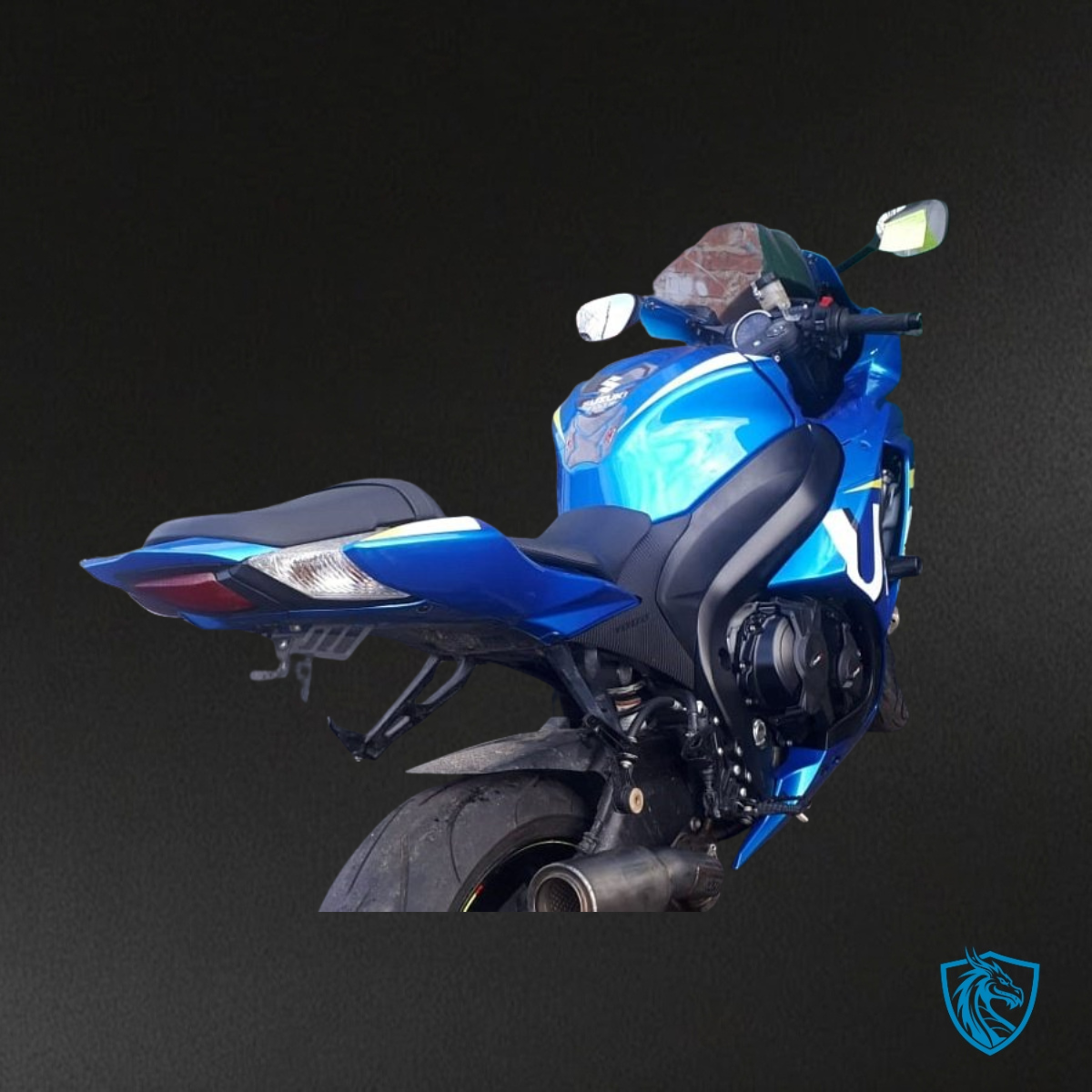 Suzuki GSXR1000 (2009-2016) Glossy Blue & White Fairing Kit - Aftermarket ABS Bodywork